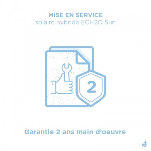 Mise en service combinée solaire hybride Daikin France ECH2O Sun - Garantie 2 ans main d’oeuvre