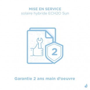 Mise en service combinée solaire hybride Daikin France ECH2O Sun - Garantie 2 ans main d’oeuvre
