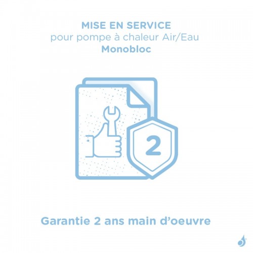 Mise en service pour pompe à chaleur Air/Eau Monobloc Daikin France - Garantie 2 ans main d’oeuvre
