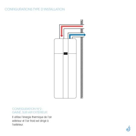 TOSHIBA chauffe-eau thermodynamique Estia HWS-G1901CNMR-E - Gaz R134A -190L A+