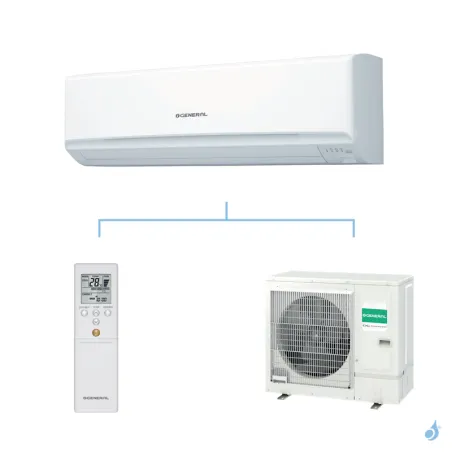 General climatisation mono split mural KMTA gaz R32 Grande puissance 8kW ASHG30KMTA + AOHG30KMTA A++