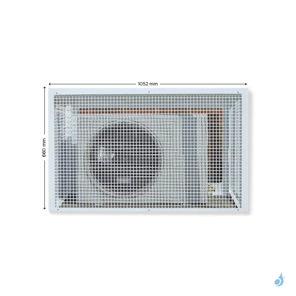 Cage de protection anti-vandalisme en acier finition Ivoire