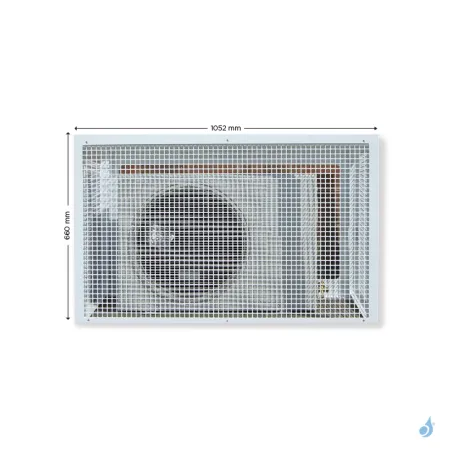 Cage de protection anti-vandalisme en acier finition Ivoire