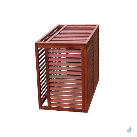 Face dos pour cache climatiseur en bois exotique livraison en 72H