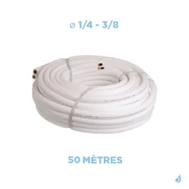 Liaison frigorifique bi-tube isolée 1/4 - 3/8 M1 Longueur 50M 2