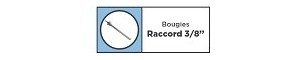 Bougies Raccord 3/8" - Bougie d'allumage Multi-Marques